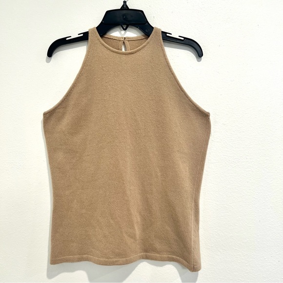 Bajra Sweaters Tops - 100% Cashmere Tan Tank Top Size Medium